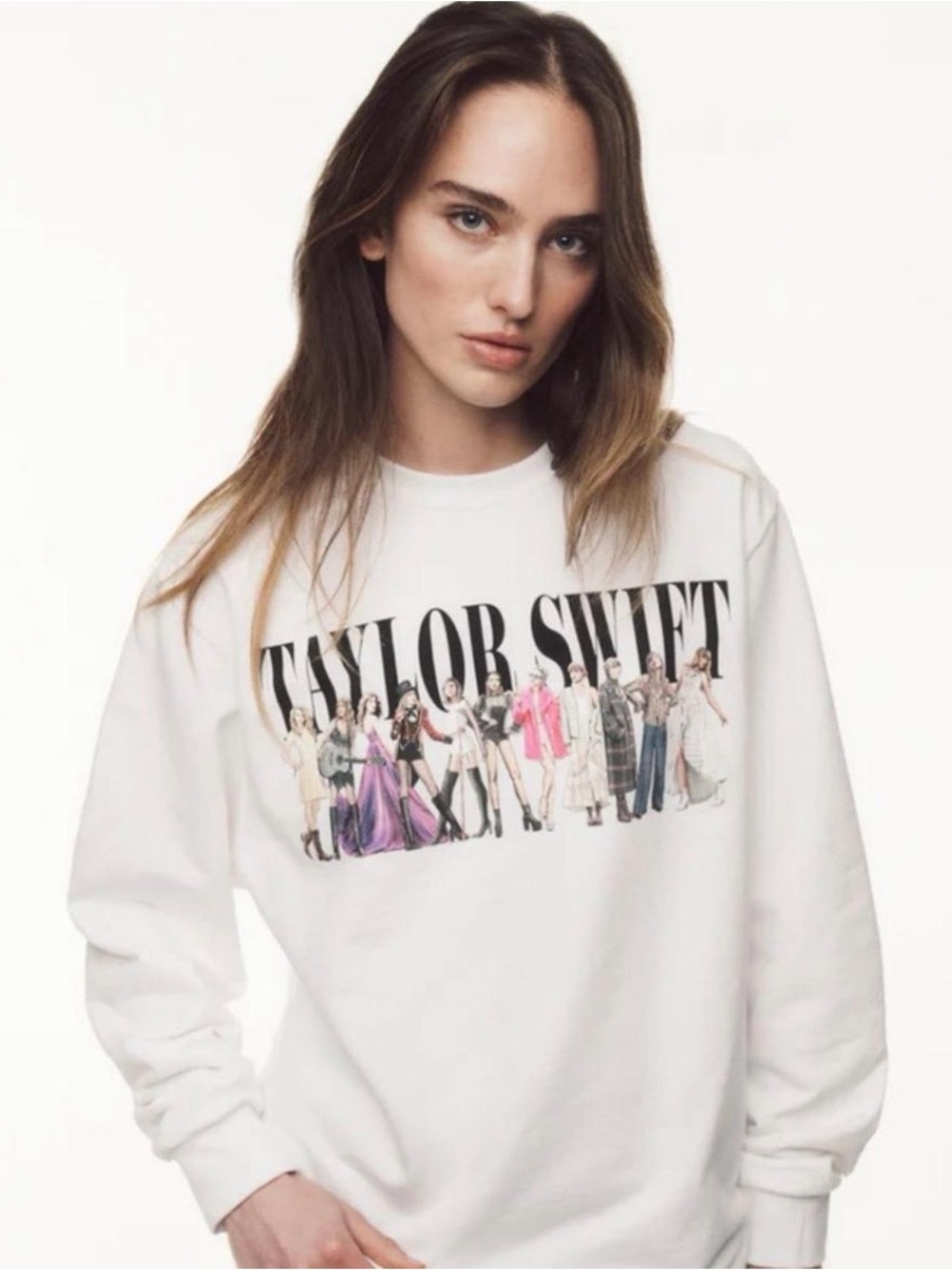 Taylor Swift Lover Era crewneck crew pullover sweatshirt Swiftie white Midnights